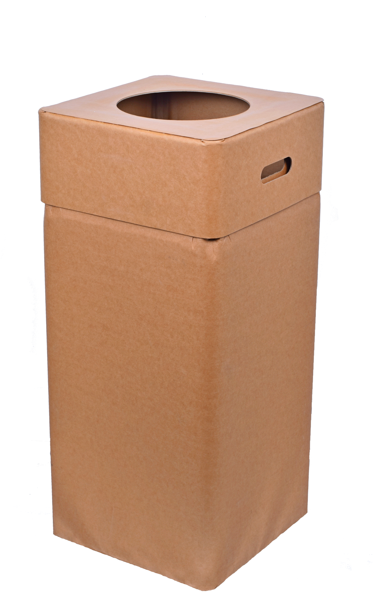 Paper Chair Box MULGEO box-chair in a natural cardboard color H80